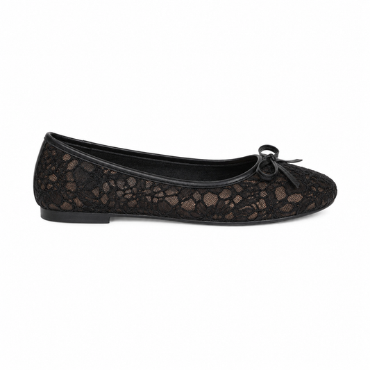 Women’s Black Lace Ballet Flats