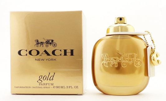 Coach New York GOLD 3.0 oz./ 90 ml. Parfum Spray for Women. New Sealed Box
