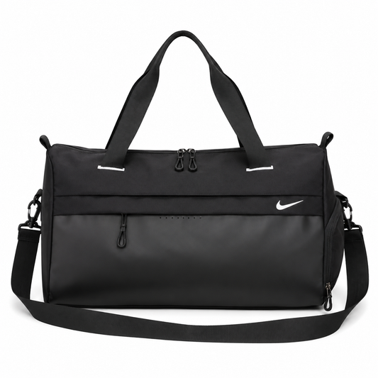 Nike Gym Duffel Bag –  Black Sports Travel Bag