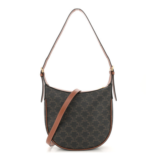 Supple Calfskin Large Triomphe Heloise Shoulder Bag Tan
