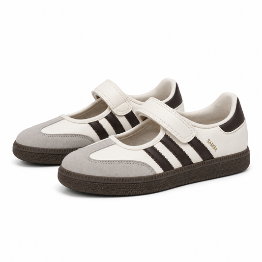 Adidas Samba Mary Jane Sneakers – White Gum Sole