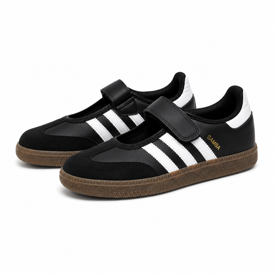 Adidas Samba Mary Jane Sneakers – Black/White Gum Sole