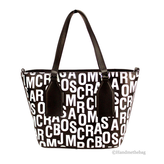 Marc Jacobs Small Monogram Print Leather Tote Crossbody Bag