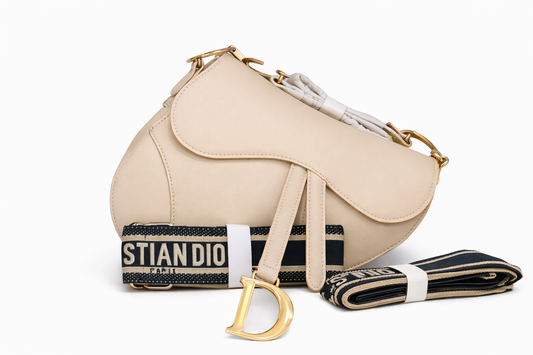 Christian Dior beige bag