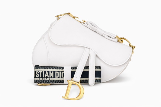 Christian Dior white bag