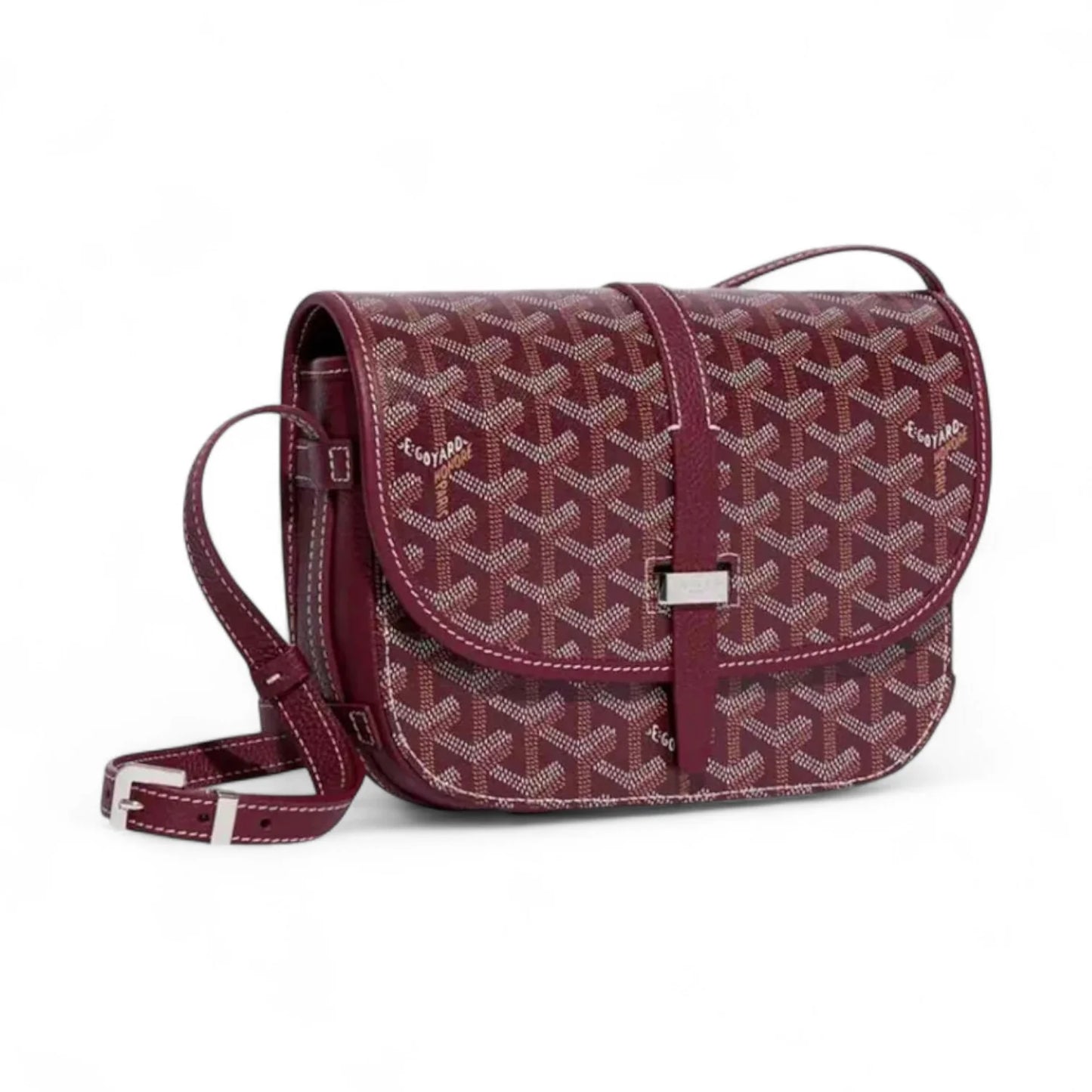 GOYARD
 Chevron Print Coated Canvas Belvedere