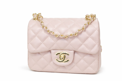 egant Quilted Chain Shoulder Bag