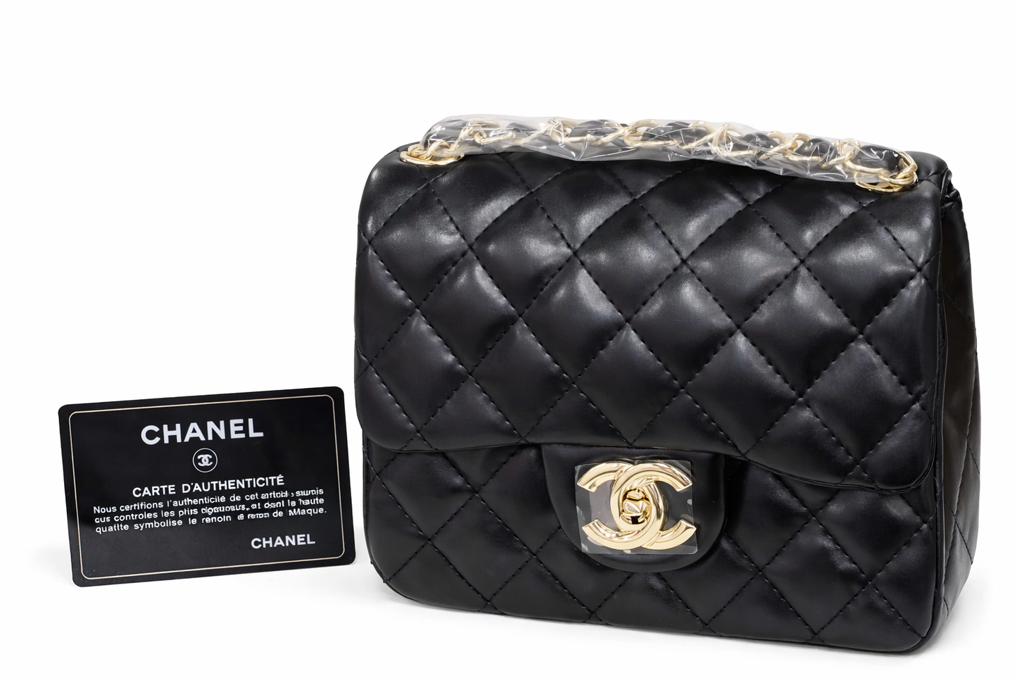 egant Quilted Chain Shoulder Bag