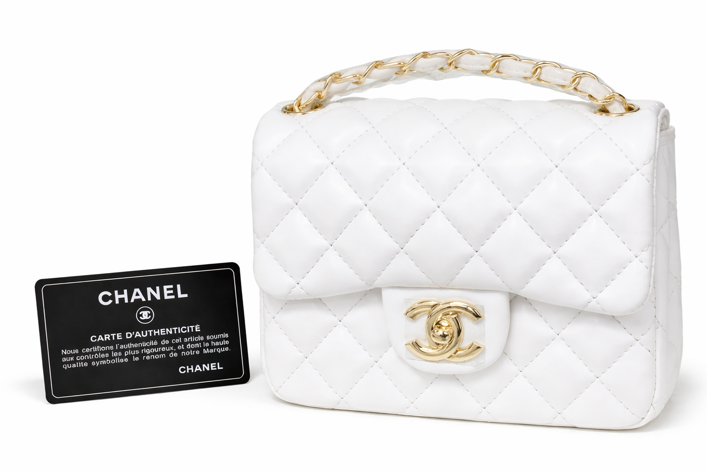 egant Quilted Chain Shoulder Bag