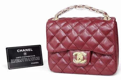 egant Quilted Chain Shoulder Bag