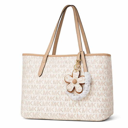 Monogram Beige Tote Bag