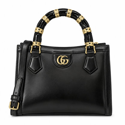 GUCCI Light Patent Leather Mini Diana Tote