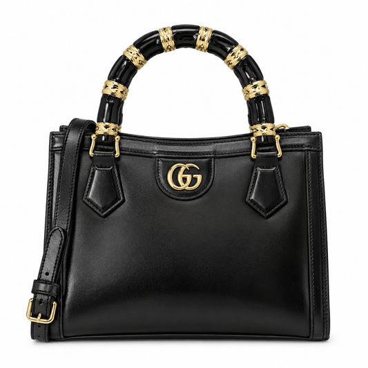 GUCCI Light Patent Leather Mini Diana Tote