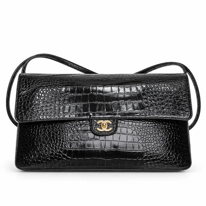 Chanel alligator flap bag