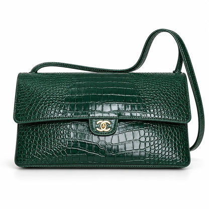 Chanel alligator flap bag