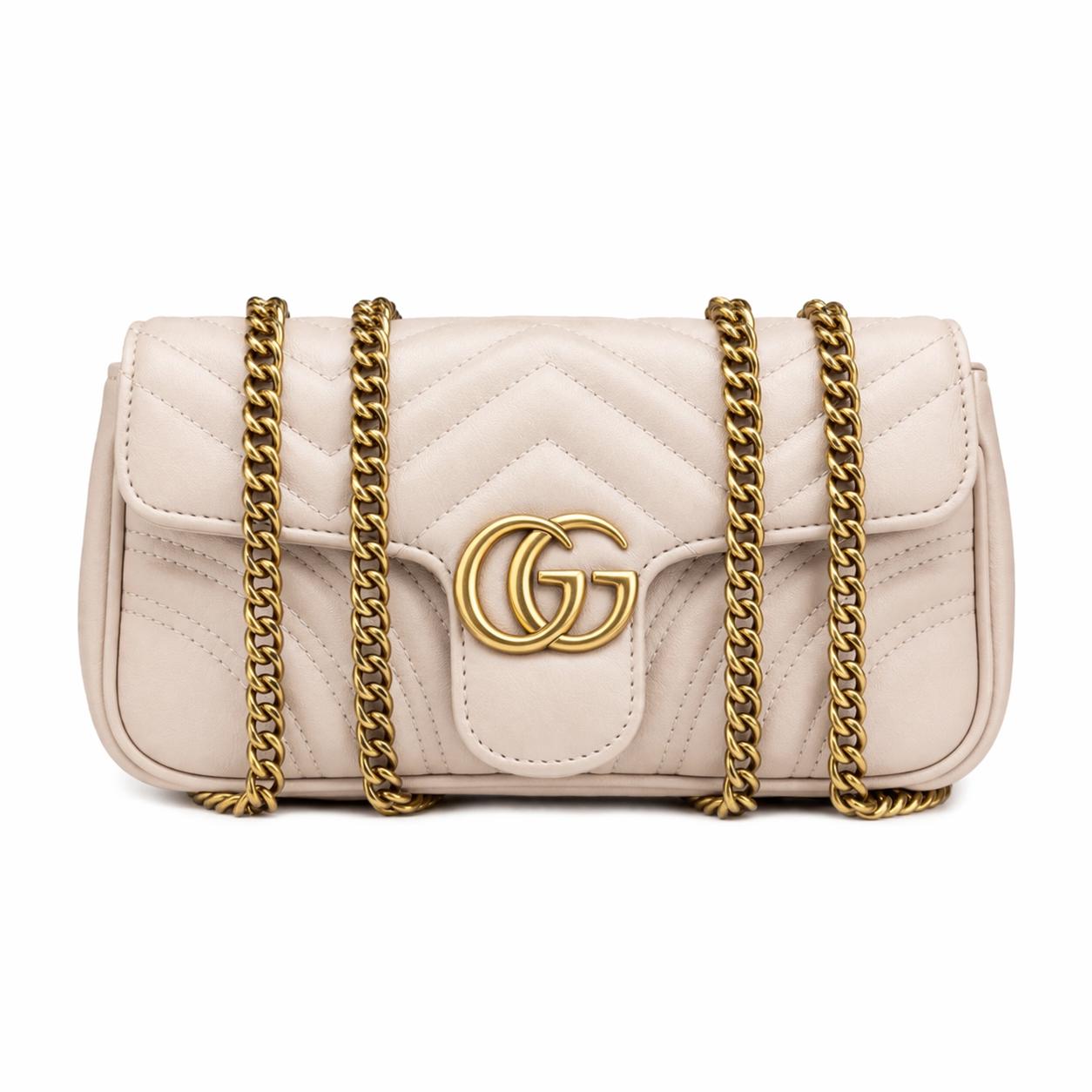 Gucci Marmont Beige Shoulder Bag – Timeless Chic Luxury(R)