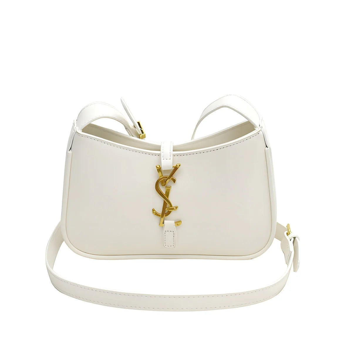 Yves Saint Laurent Leather Shoulder Bag | White
