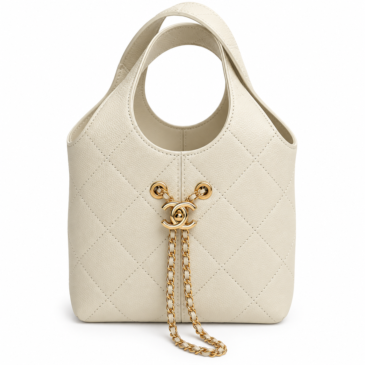 Small Tote Calfskin & Gold Tone Metal