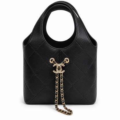 Small Tote Calfskin & Gold Tone Metal
