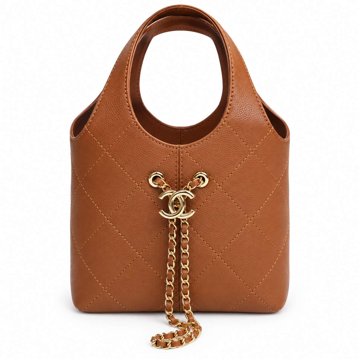 Small Tote Calfskin & Gold Tone Metal