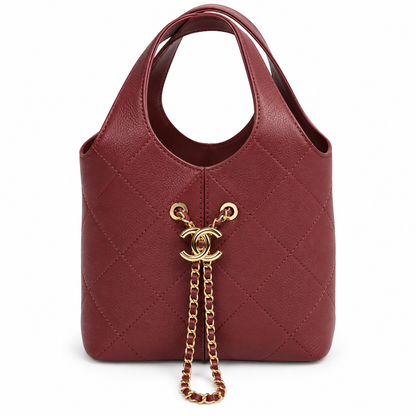 Small Tote Calfskin & Gold Tone Metal