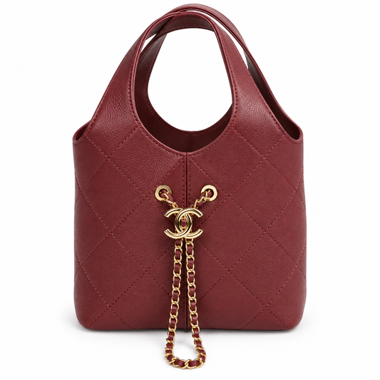 Small Tote Calfskin & Gold Tone Metal