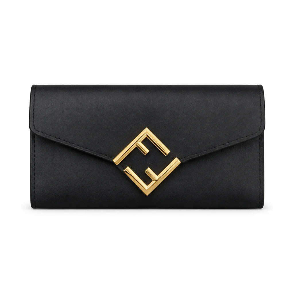 Fendi FF Diamonds wallet Black