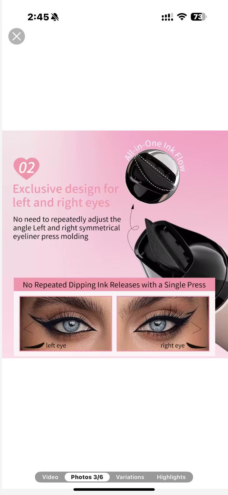 DOUBLE HEAD EYELINER
FOR EASY SHAPING