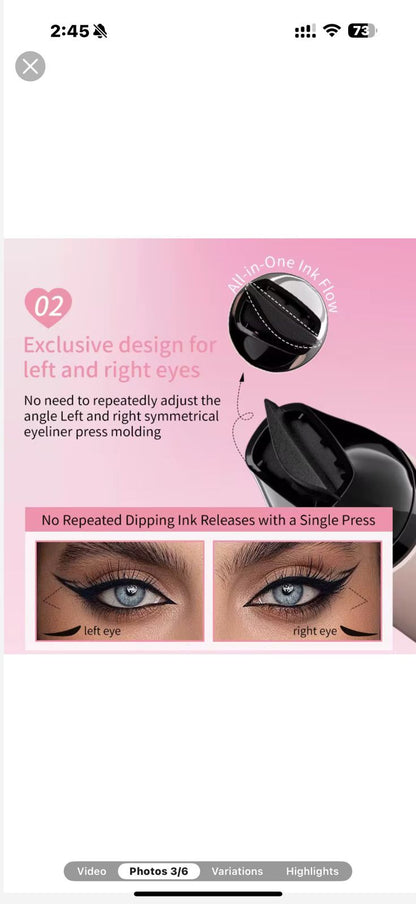 DOUBLE HEAD EYELINER
FOR EASY SHAPING