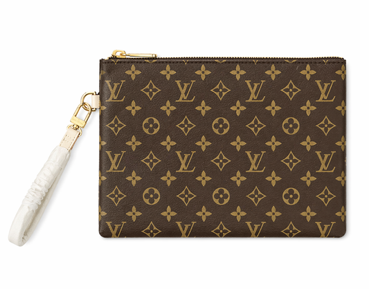 Elegant Checkered Wristlet