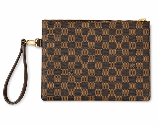 Elegant Checkered Wristlet