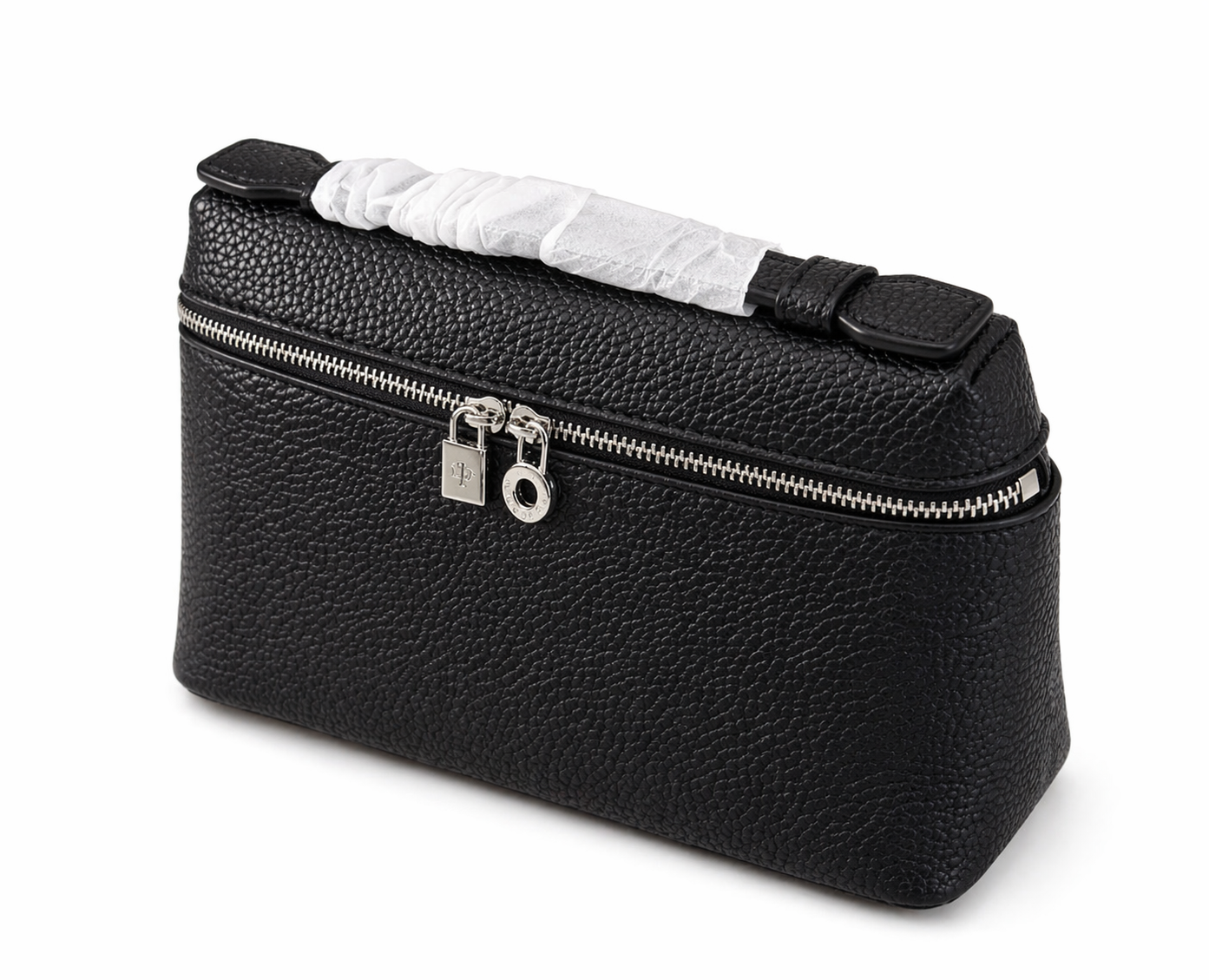 Elegant Cognac Leather Beauty Case