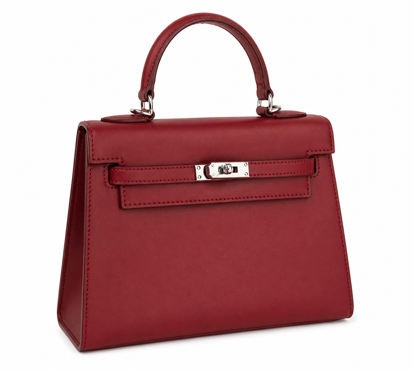 Hermes  Red Top Handle Bag