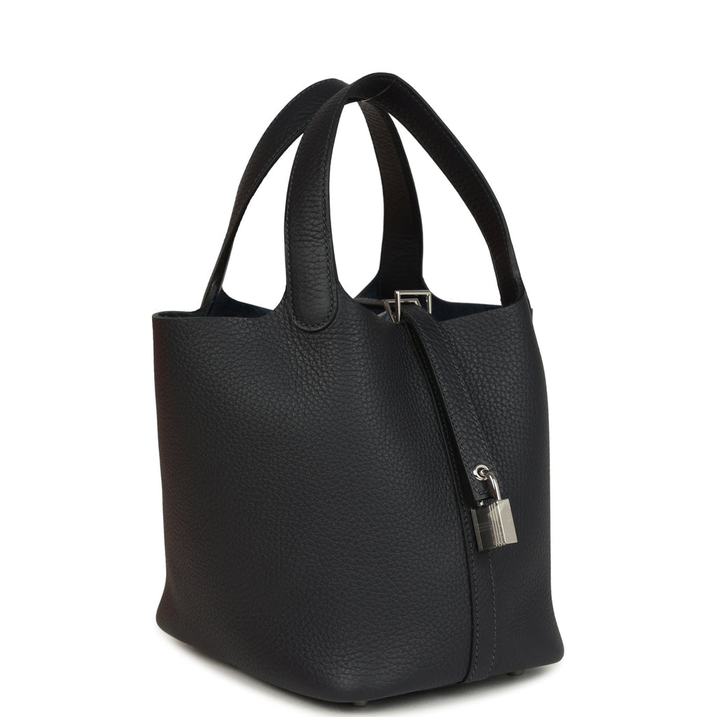 Hermès Picotin Lock 18 Caban Clemence Palladium Hardware