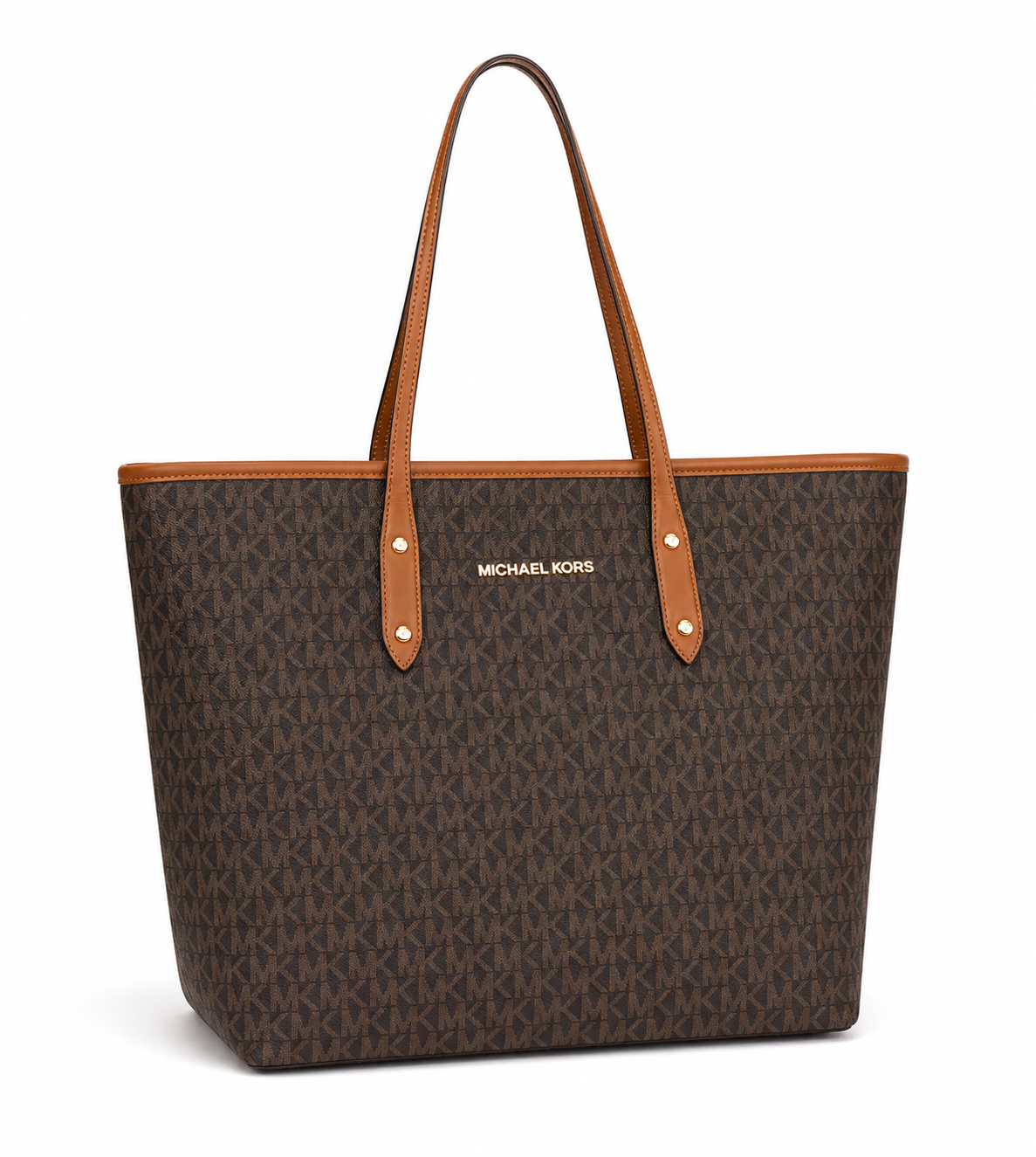 MICHAEL Michael Kors Jet Set de viaje grande MK Signature con bolsa - Vainilla
