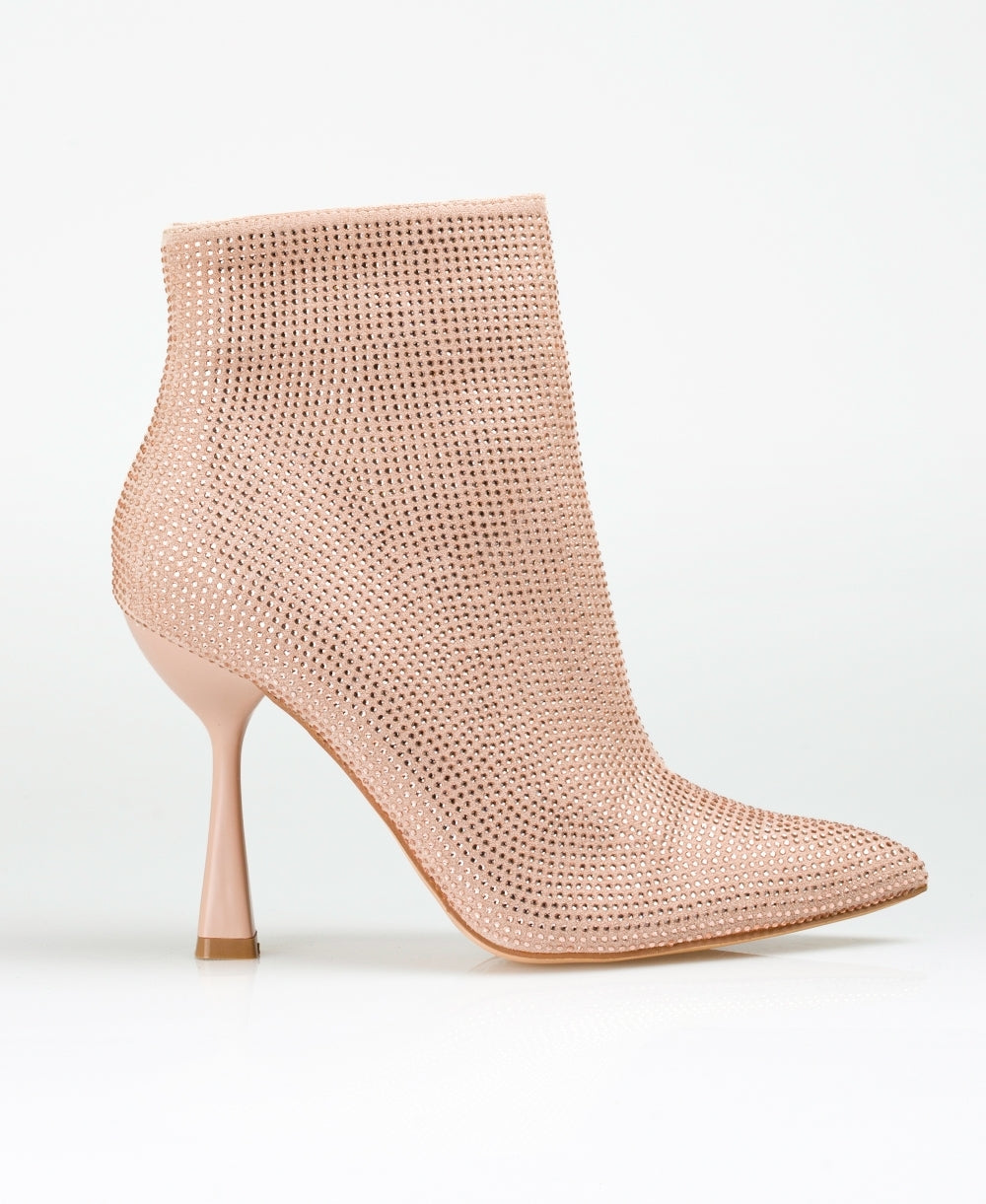 Over Diamante Heeled Ankle