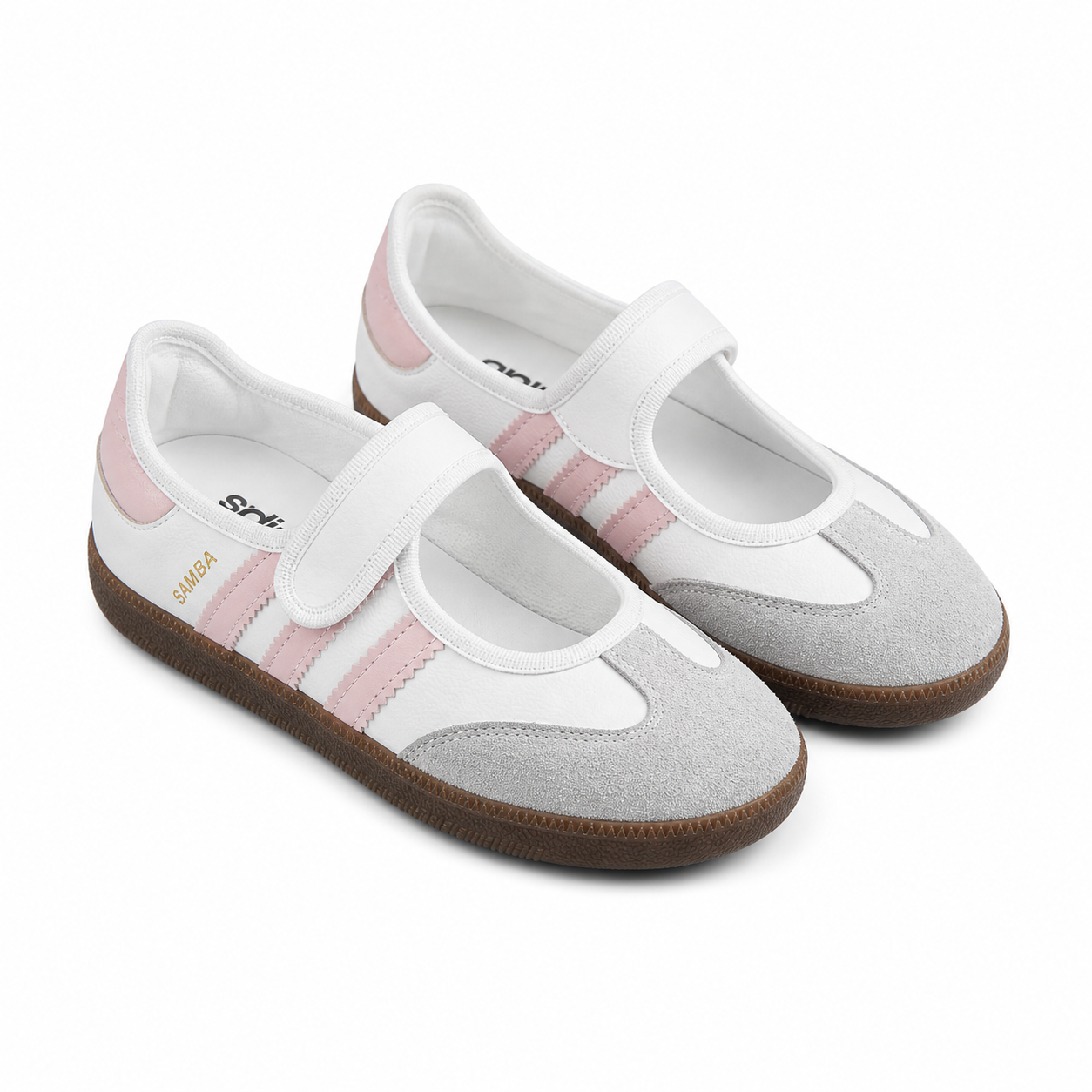 ADIDAS SAMBA JANE SHOES, WHITE