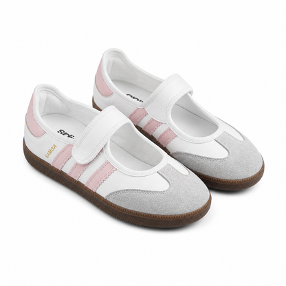 ADIDAS SAMBA JANE SHOES, WHITE