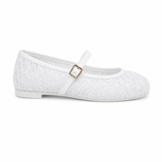 Delicate Mesh Strap Flats for Everyday Elegance