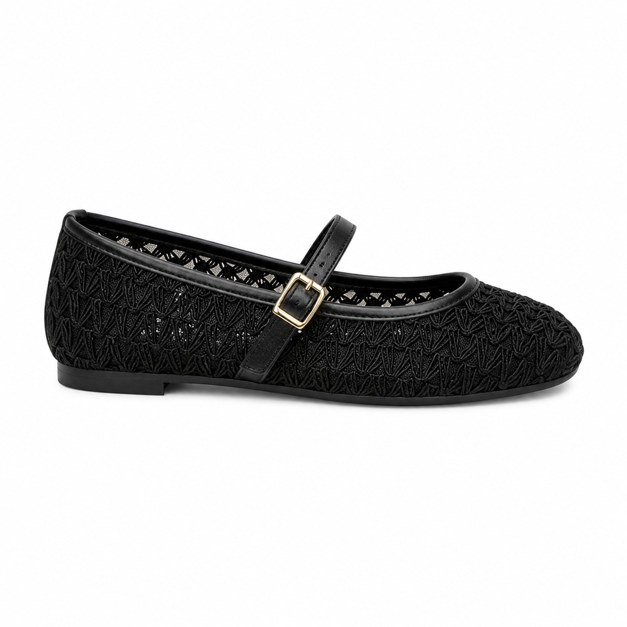 Delicate Mesh Strap Flats for Everyday Elegance