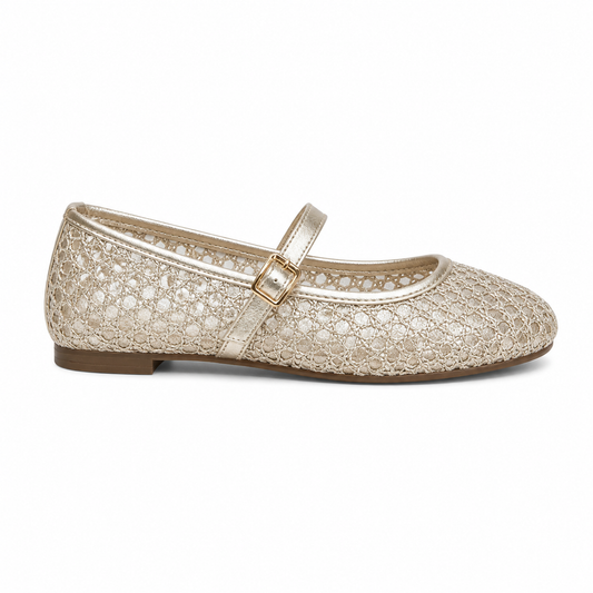 Delicate Mesh Strap Flats for Everyday Elegance