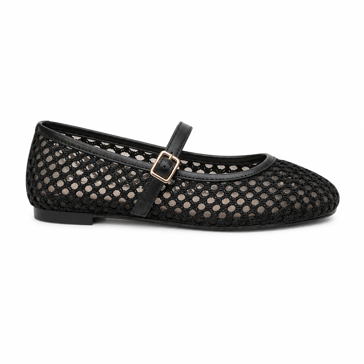 Delicate Mesh Strap Flats for Everyday Elegance