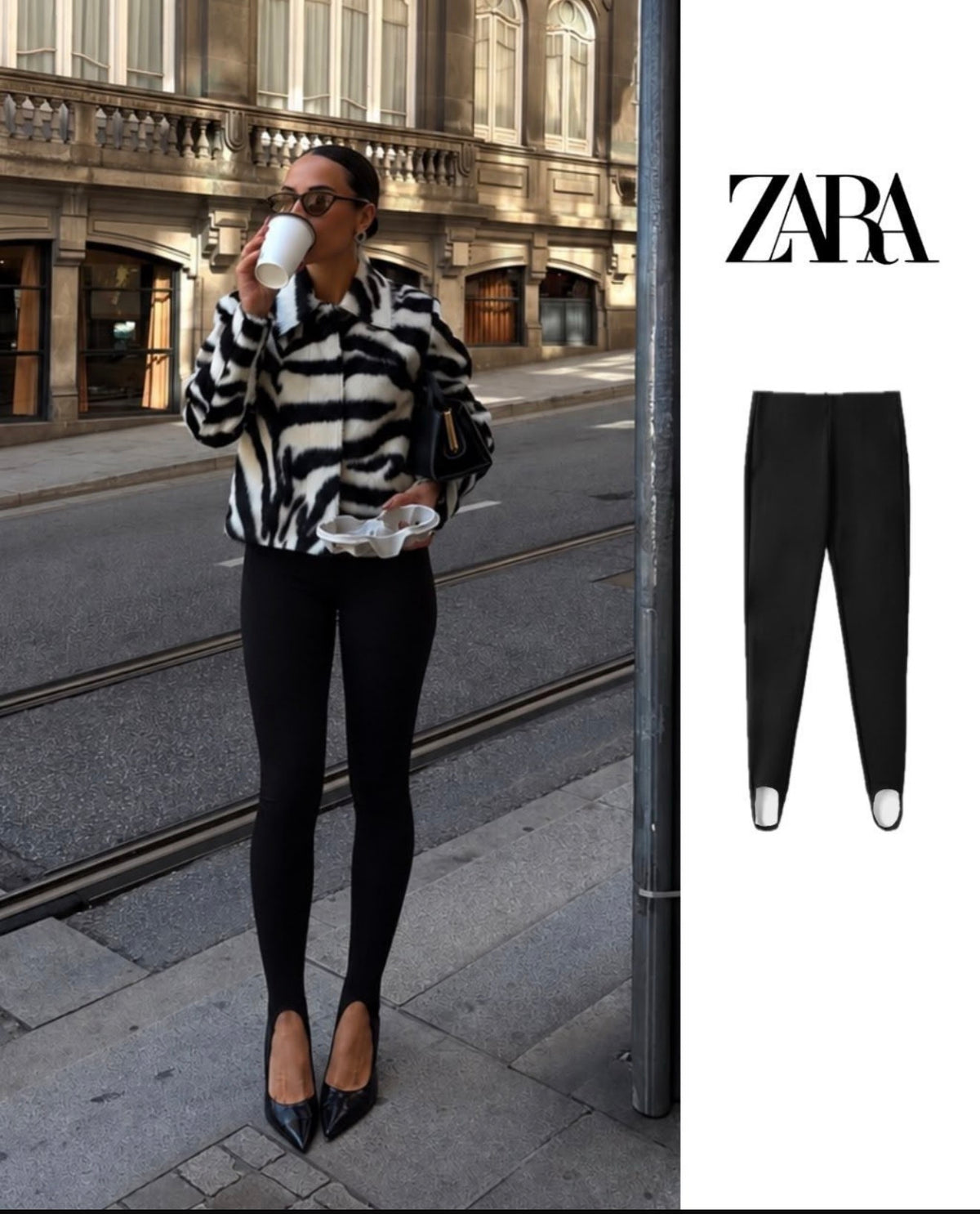 Zara Sculpting Black Leggings
